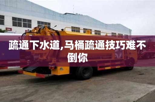 疏通下水道,馬桶疏通技巧難不倒你