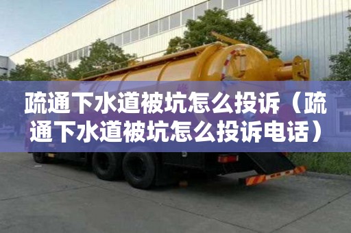 疏通下水道被坑怎么投訴（疏通下水道被坑怎么投訴電話）