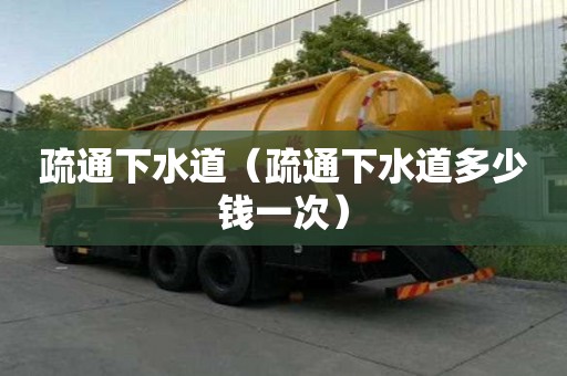 疏通下水道（疏通下水道多少錢一次）