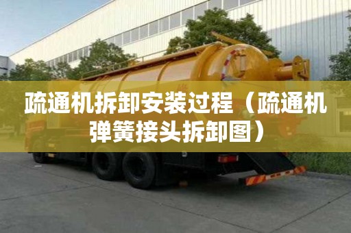 疏通機拆卸安裝過程（疏通機彈簧接頭拆卸圖）