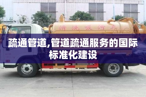 疏通管道,管道疏通服務的國際標準化建設