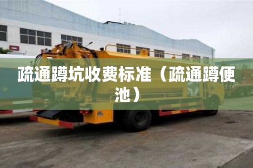 疏通蹲坑收費標準（疏通蹲便池）