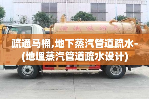 疏通馬桶,地下蒸汽管道疏水-(地埋蒸汽管道疏水設計)