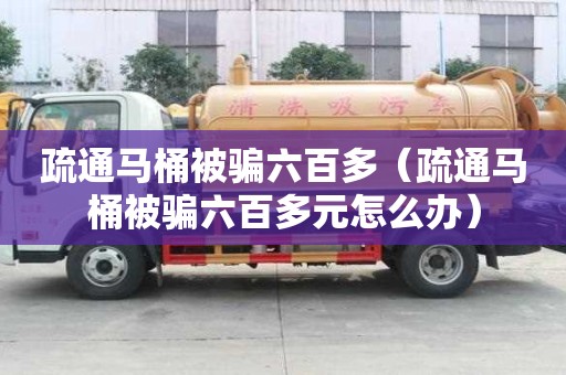 疏通馬桶被騙六百多（疏通馬桶被騙六百多元怎么辦）