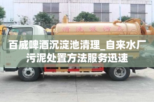 百威啤酒沉淀池清理_自來水廠污泥處置方法服務(wù)迅速