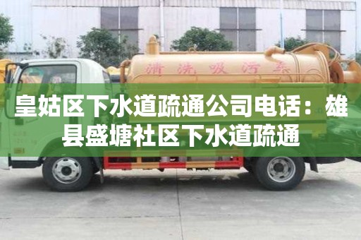 皇姑區下水道疏通公司電話：雄縣盛塘社區下水道疏通