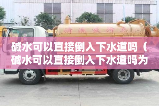 堿水可以直接倒入下水道嗎（堿水可以直接倒入下水道嗎為什么）