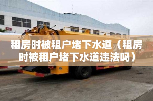 租房時被租戶堵下水道（租房時被租戶堵下水道違法嗎）