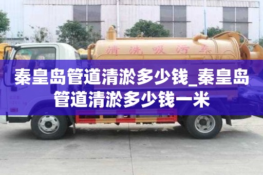秦皇島管道清淤多少錢_秦皇島管道清淤多少錢一米