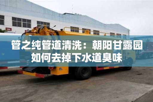 管之純管道清洗：朝陽甘露園如何去掉下水道臭味