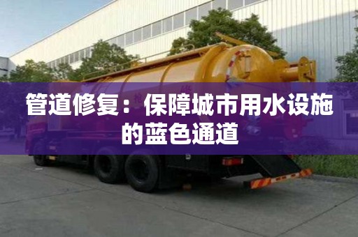 管道修復：保障城市用水設施的藍色通道
