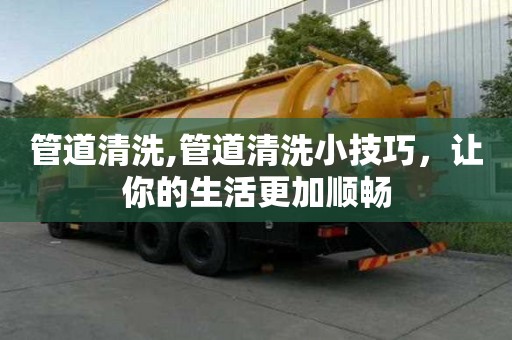 管道清洗,管道清洗小技巧，讓你的生活更加順暢