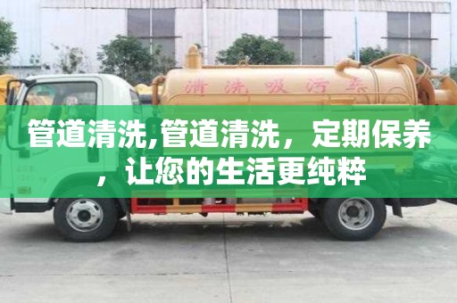 管道清洗,管道清洗，定期保養(yǎng)，讓您的生活更純粹