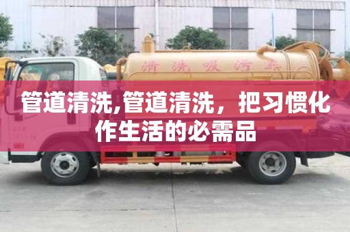 管道清洗,管道清洗，把習(xí)慣化作生活的必需品