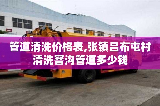 管道清洗價(jià)格表,張鎮(zhèn)呂布屯村清洗窨溝管道多少錢