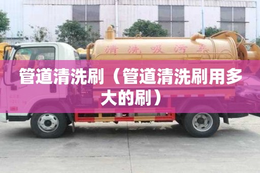 管道清洗刷（管道清洗刷用多大的刷）