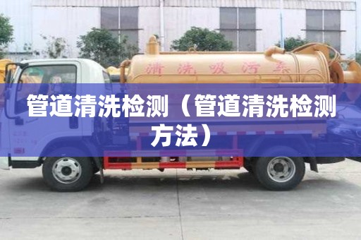 管道清洗檢測（管道清洗檢測方法）