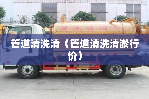 管道清洗清（管道清洗清淤行價）