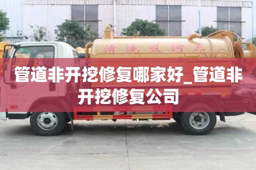 管道非開挖修復哪家好_管道非開挖修復公司