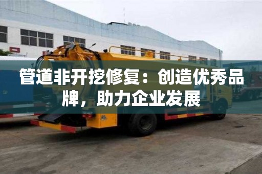 管道非開挖修復(fù):創(chuàng)造優(yōu)秀品牌,助力企業(yè)發(fā)展 管道非開挖修復(fù):創(chuàng)造優(yōu)秀品牌,助力企業(yè)發(fā)展