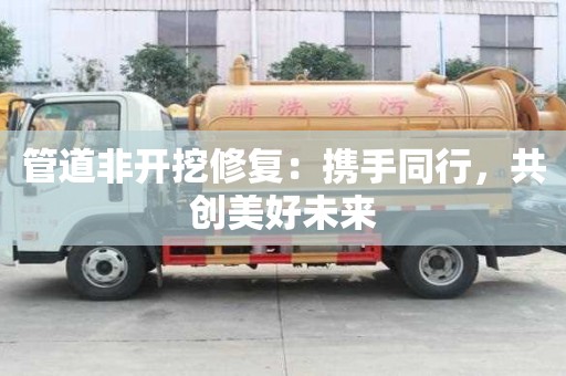 管道非開(kāi)挖修復(fù):攜手同行,共創(chuàng)美好未來(lái) 管道非開(kāi)挖修復(fù):攜手同行,共創(chuàng)美好未來(lái)