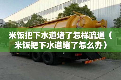米飯把下水道堵了怎樣疏通(米飯把下水道堵了怎么辦) 米飯把下水道堵了怎樣疏通(米飯把下水道堵了怎么辦)