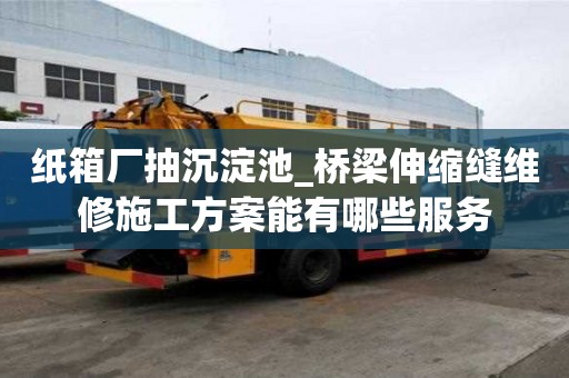 紙箱廠抽沉淀池_橋梁伸縮縫維修施工方案能有哪些服務