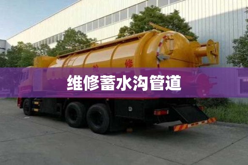 維修蓄水溝管道