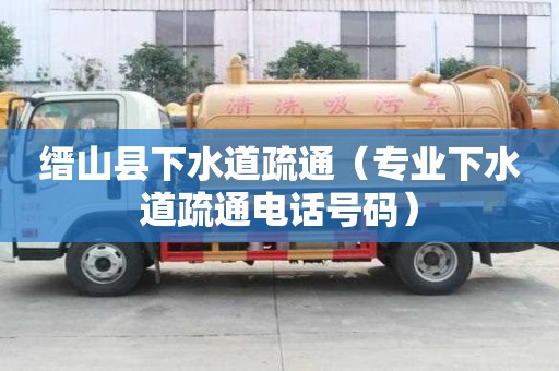縉山縣下水道疏通（專業下水道疏通電話號碼）