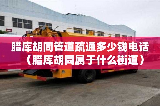 臘庫胡同管道疏通多少錢電話（臘庫胡同屬于什么街道）