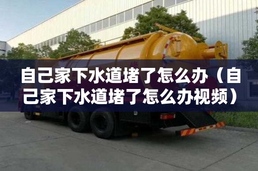 自己家下水道堵了怎么辦（自己家下水道堵了怎么辦視頻）