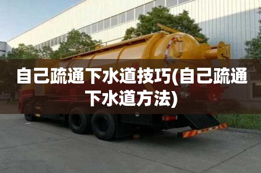 自己疏通下水道技巧(自己疏通下水道方法)