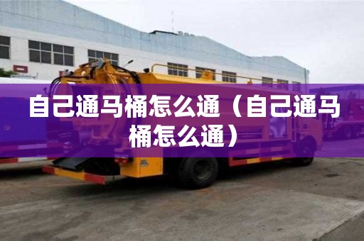 自己通馬桶怎么通（自己通馬桶怎么通）