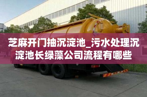 芝麻開門抽沉淀池_污水處理沉淀池長綠藻公司流程有哪些