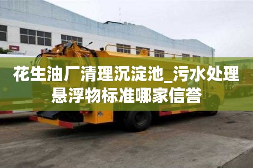花生油廠清理沉淀池_污水處理懸浮物標準哪家信譽