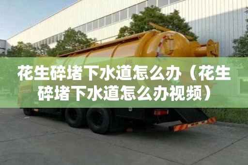花生碎堵下水道怎么辦(花生碎堵下水道怎么辦視頻) 花生碎堵下水道怎么辦(花生碎堵下水道怎么辦視頻)