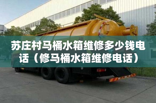 蘇莊村馬桶水箱維修多少錢電話（修馬桶水箱維修電話）