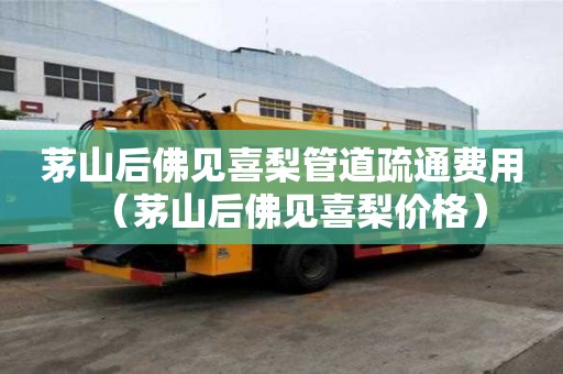 茅山后佛見喜梨管道疏通費用（茅山后佛見喜梨價格）