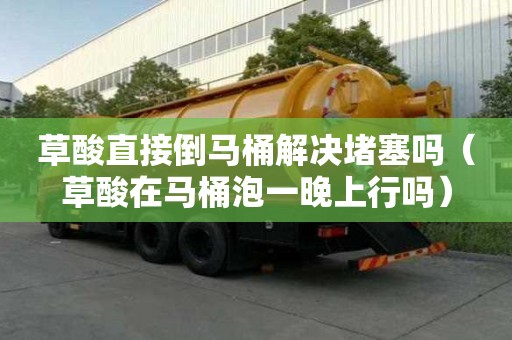 草酸直接倒馬桶解決堵塞嗎（草酸在馬桶泡一晚上行嗎）