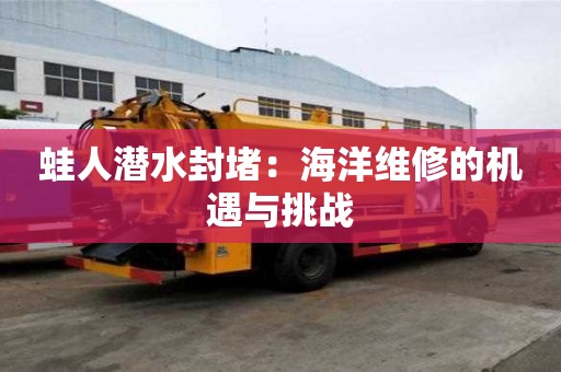 蛙人潛水封堵：海洋維修的機(jī)遇與挑戰(zhàn)