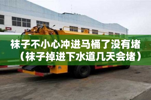 襪子不小心沖進馬桶了沒有堵（襪子掉進下水道幾天會堵）