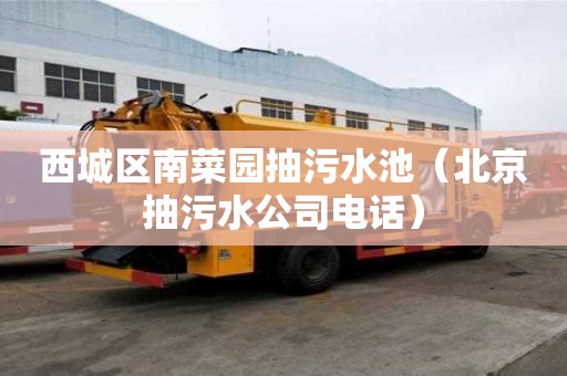 西城區南菜園抽污水池（北京抽污水公司電話）