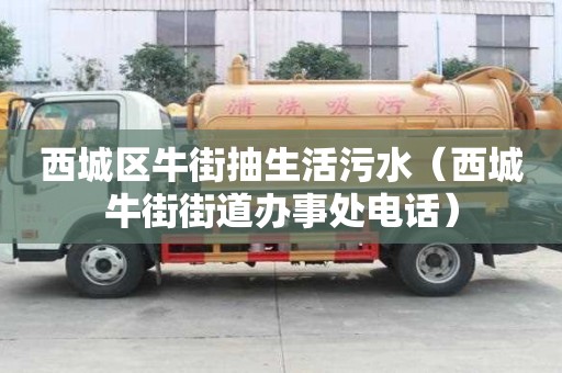 西城區牛街抽生活污水（西城牛街街道辦事處電話）