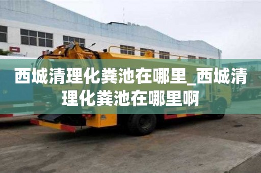 西城清理化糞池在哪里_西城清理化糞池在哪里啊