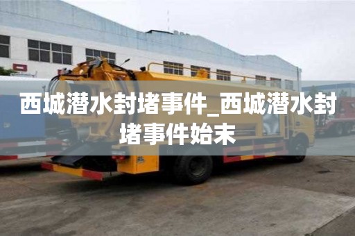 西城潛水封堵事件_西城潛水封堵事件始末