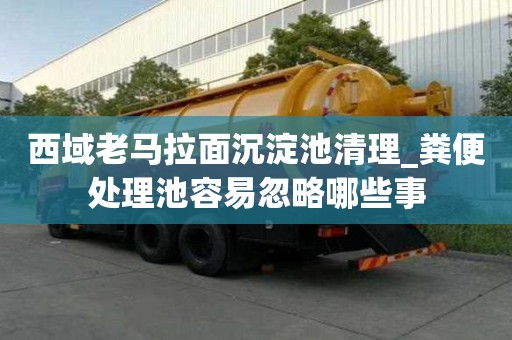 西域老馬拉面沉淀池清理_糞便處理池容易忽略哪些事