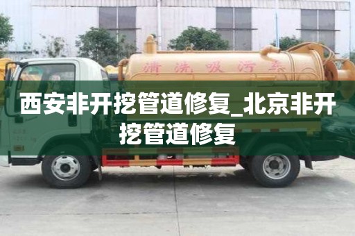 西安非開挖管道修復_北京非開挖管道修復