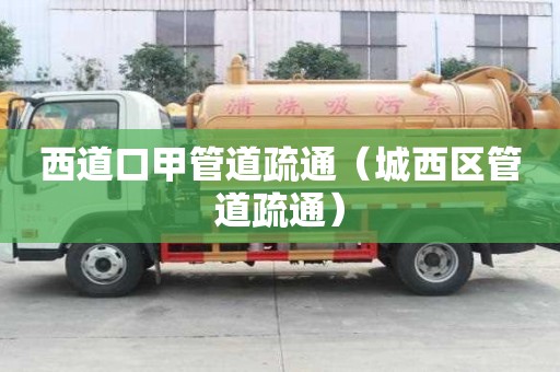 西道口甲管道疏通（城西區管道疏通）