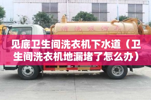 見底衛(wèi)生間洗衣機下水道（衛(wèi)生間洗衣機地漏堵了怎么辦）