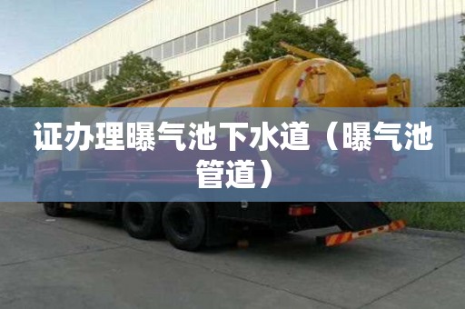 證辦理曝氣池下水道（曝氣池管道）